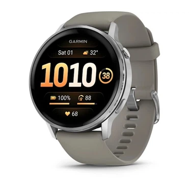 Смарт-часы GARMIN Venu 4 45 mm Silver with Silver Gray Silicone Band (010-03014-01)