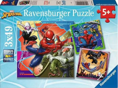 Пазл Ravensburger Marvel Spiderman 3 × 49 елементів 12004115 (4005555041153)