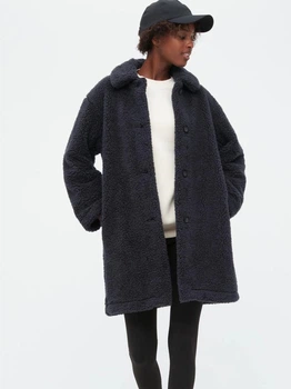 Еко шуба жіноча Uniqlo 596846930 2XL Сіра (1159774904)