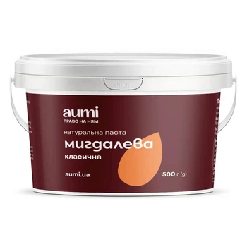 Миндальная паста AUMI классическая, 500г, ведро