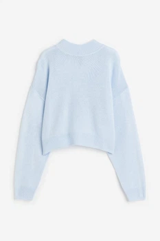 Жіночий джемпер H&M 205843-2 XL(180/116) блакитний (2058430006)