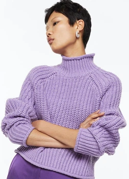 Жіночий джемпер H&M 202938-2 L(175/104) фіолетовий (2029380005)