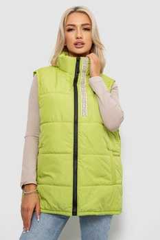 Жилет жіночий демісезонний, колір фісташковий, 257R95, AGER, розмір 4XL