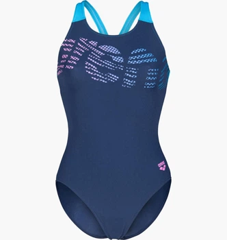 Купальник Arena Flowing Swimsuit V Back Blue 010256-780 36