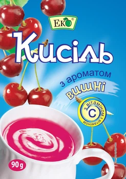 Кисіль з ароматом Вишня Еко 90 г