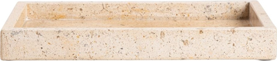 Taca dekoracyjna Homla MARMURI z beżowego marmuru 25 x 15 x 3 cm (5906496752797)