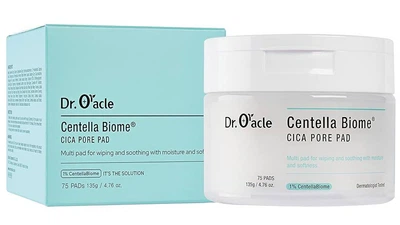 Пады для лица Dr.Oracle Centella Biome Cica Pore Pad успокаивающие с центеллой 75 шт