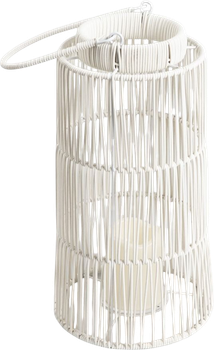 Lampion Homla Modern Hamptons ogrodowy na świecę szklany LED 20,5 x 38 cm (5906496741982)