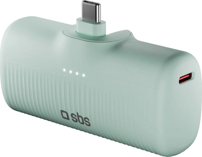 УМБ SBS EcoPower 5000 mAh 10W Green (8018417498442)