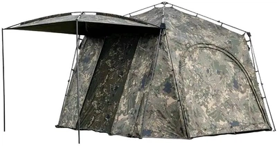 Палатка Nash Bank Life Gazebo Camo Pro для рыбалки кемпинга водонепроницаемая 420D с москитной сеткой