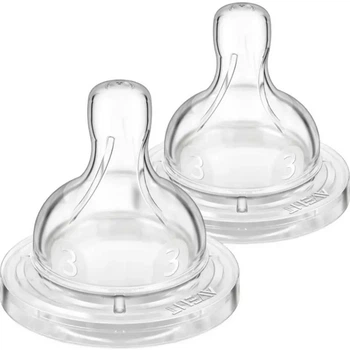 Соска силіконова Philips AVENT Анти-Колік, середній потік, від 3 міс., 2 шт.