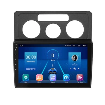 Штатная магнитола Lesko для Volkswagen Caddy III 2004-2010 экран 10" 6/128Gb 4G Wi-Fi GPS Top Фольцваген Кадди