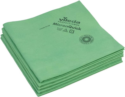 Ściereczki z mikrofibry Vileda Micron Quick 40 x 38 cm 5 szt Zielone (4023103234093)