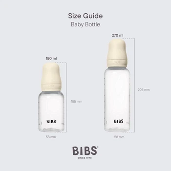 Дитяча пластикова пляшечка BIBS Baby Bottle Round Latex Blush 150 ml