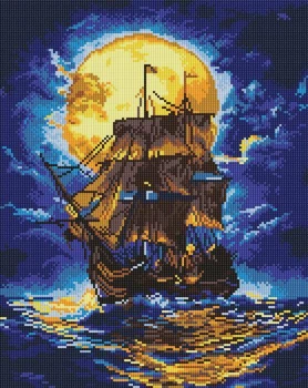 Алмазна мозаїка Там, де небо зустрічає море 40х50 Ідейка (AMO8246)