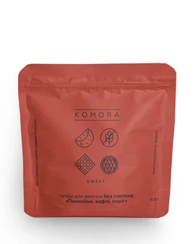 Безглютеновая смесь для выпечки KOMORA «Панкейки, вафли, пирог», 0,5 кг