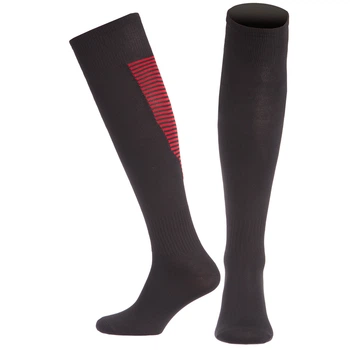 Гетри футбольні чоловічі Zelart Pro Action Sport 512 розмір 40-45 Black-Red