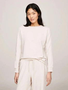 Лонгслив женский Tommy Hilfiger Track UW04872ABH S Бежевый (4923445418)