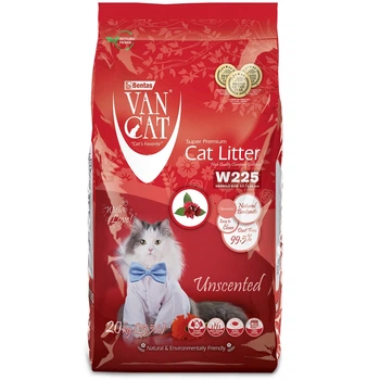 Наповнювач для котячого туалету Van Cat Premium Cat Litter Бентонітовий грудкуючий 20 кг (24 л) (8699245858518) (8699245858594)
