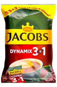 Напиток кофейный Jacobs Dynamix 3в1 56*12,5 г