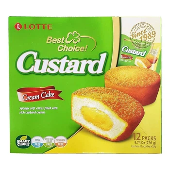 Пирожное Lotte Custard Cream Cake с заварным кремом 276 г