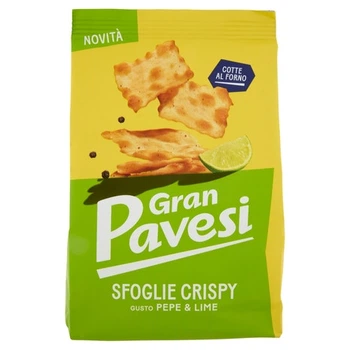 Снек Gran Pavesi Sfoglie Crispy Gusto Pepe & Lime 150 г