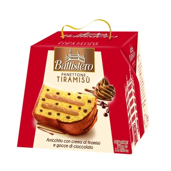 Панеттоне Battistero Panettone Tiramisu с кремом Тирамису и шоколадными крошками 750 г