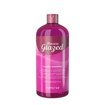 Шампунь для блиску волосся з ефектом глазурування Inebrya Sheсare Glazed Shampoo, 1000 мл