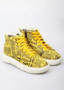 Ботинки BRONI 36 Желтый (BRN-WM5-06-Yellow)