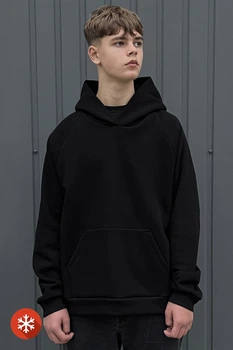 Утеплене худі ONE чорного кольору 2XL/3XL (8000364)
