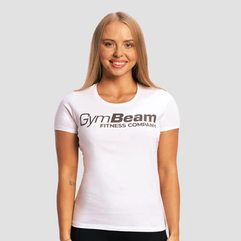 Футболка жіноча Fitness біла L - GymBeam