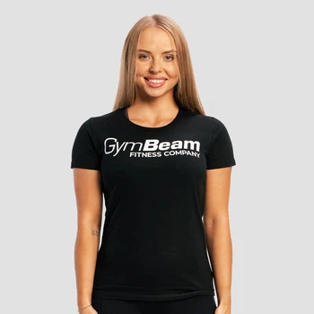 Футболка жіноча Fitness чорна S - GymBeam