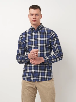 Рубашка хлопковая мужская Massimo Dutti 187240420p07 M Комбинированная (1000000043808)