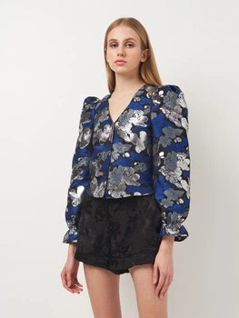 Блузка женская Monki 1103664p06 XS Комбинированная (KC1000000043532)