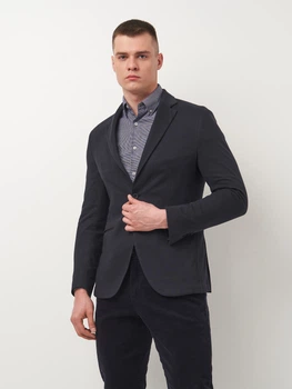 Пиджак мужской Massimo Dutti 2011110401p07 50 Темно-синий (1000000043815)