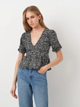 Блузка женская Stradivarius 6618791001 L Комбинированная (KC1000000039942)