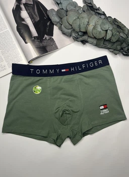 Труси чоловічі боксери бавовняні Tommy Hilfiger 48 розмір Хакі