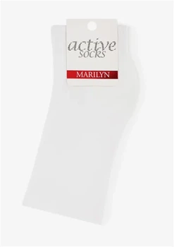 Жіночі гладкі шкарпетки Marilyn Forte 58 white 36-40