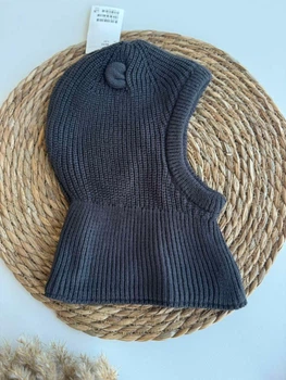 Шапка-шолом дитяча H&M 50-51 см графіт на флісі