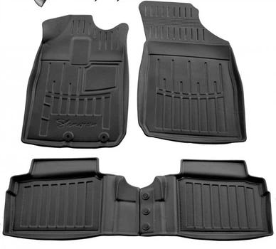 Автоковрики Stingray Dacia Spring 4 шт Черный (2270132336)