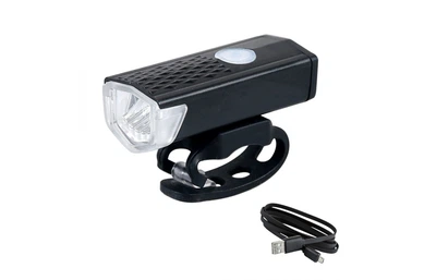 Фара передня BauTech BSK-2271-LM, акумулятор, USB, чорний (BSK-2271)