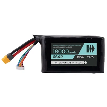 Аккумулятор для коптера/БПЛА BTRY 6s4p 18000 mAh, Molicel INR21700-P45B