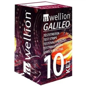 Тест-полоски для определения кетоновых тел Wellion Galileo KET, 10 шт