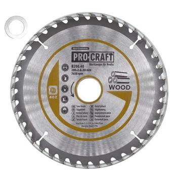 Пильный диск по дереву. Распилочный диск ProCraft B200.40 40T