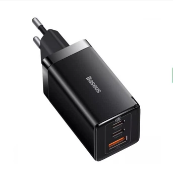Сетевое Зарядное Устройство Baseus GaN5 Pro 65W (2 Type-С+USB ) + Кабель Type-C to Type-C 100W (1m) Black