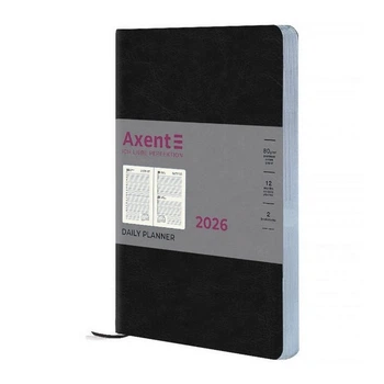 Ежедневник Axent 2026 Partner City Soft, 145x210 мм, чёрный (8821-26-01-A)
