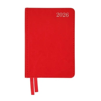 Ежедневник Leo Planner 2026 карманный City, красный (252675)