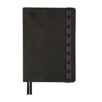 Ежедневник Leo Planner 2026 Voyage, мягкий, графитовый (252695)