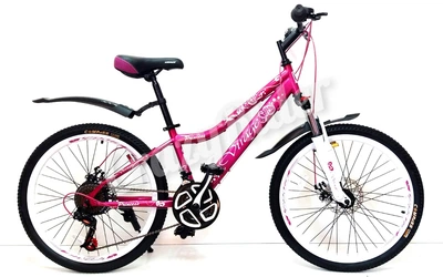 Велосипед 24" Virage PRINCESS AM DD RS36 18spd (рама 13") розовый глянец