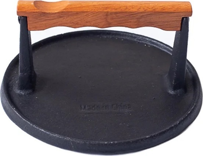 Praska do burgerów Texas Club żeliwna 18 cm (4779039716638)